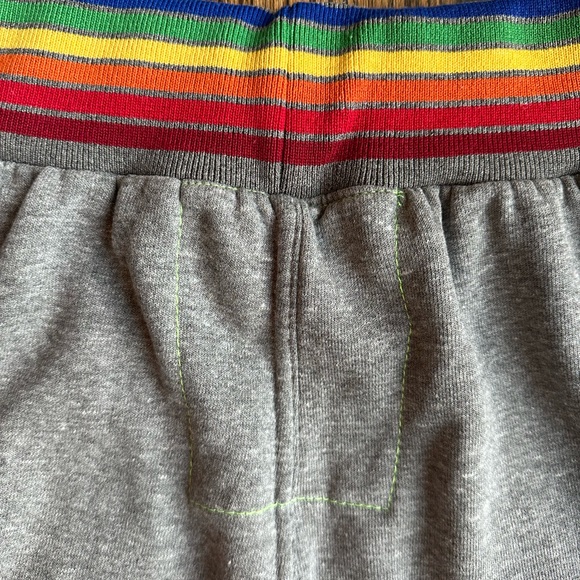 Aviator Nation Rainbow Ribbed Sweatpants Gray, Size Small - Picture 6 of 7